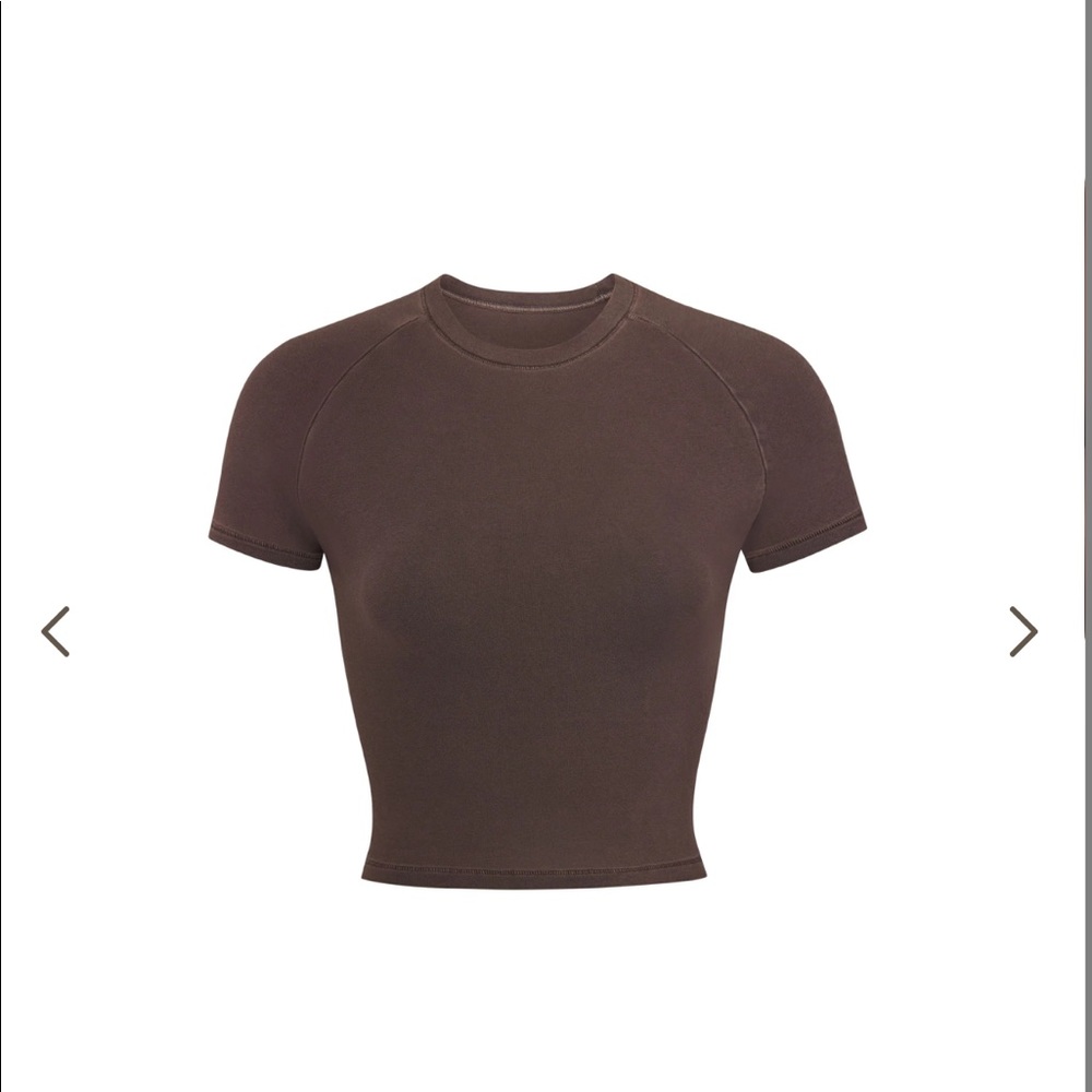 skims vintage raglan cropped tee